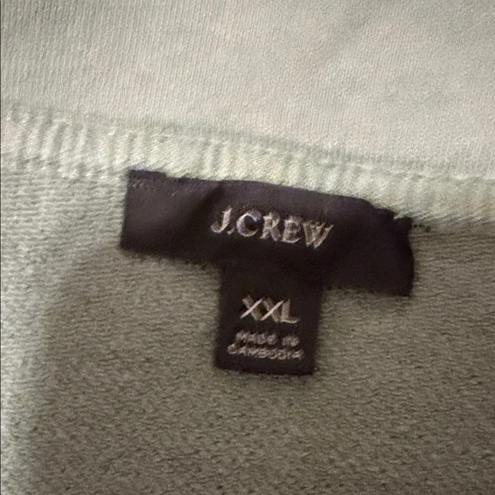 J. Crew Men's Sage Zip-Up Sweater, Size 2X